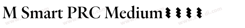 M Smart PRC Medium字体转换
